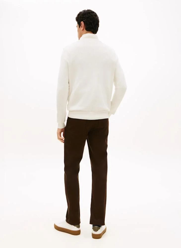 تومي هيلفيغر Quarter-Zip Mock Neck Jumper